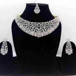 BijouxBloom Alloy Silver Jewel Set