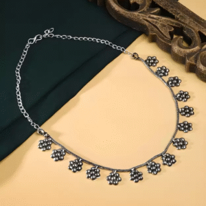 BijouxBloom Alloy Silver Silver Jewel Set (Pack of 1)